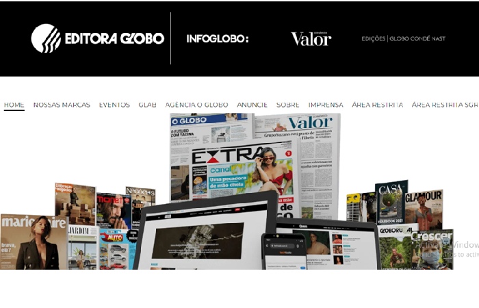 Globe Publisher www globo com absolutamente tudo